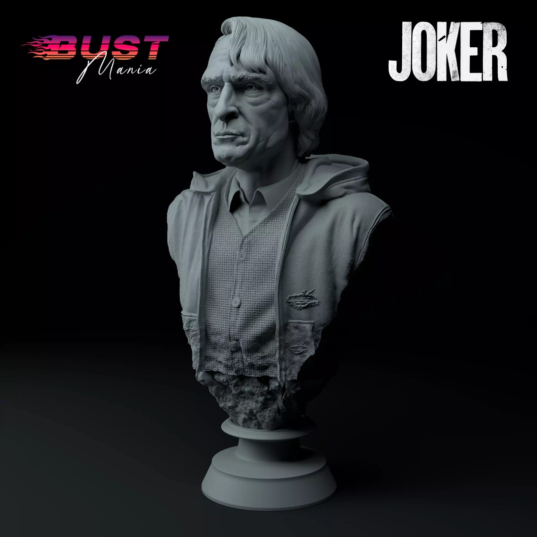 Joker Joaquin Phoenix 3D Model – Premium Bust for Printing - View 2