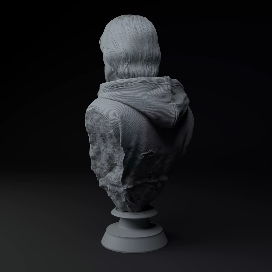 Joker Joaquin Phoenix 3D Model – Premium Bust for Printing - View 5
