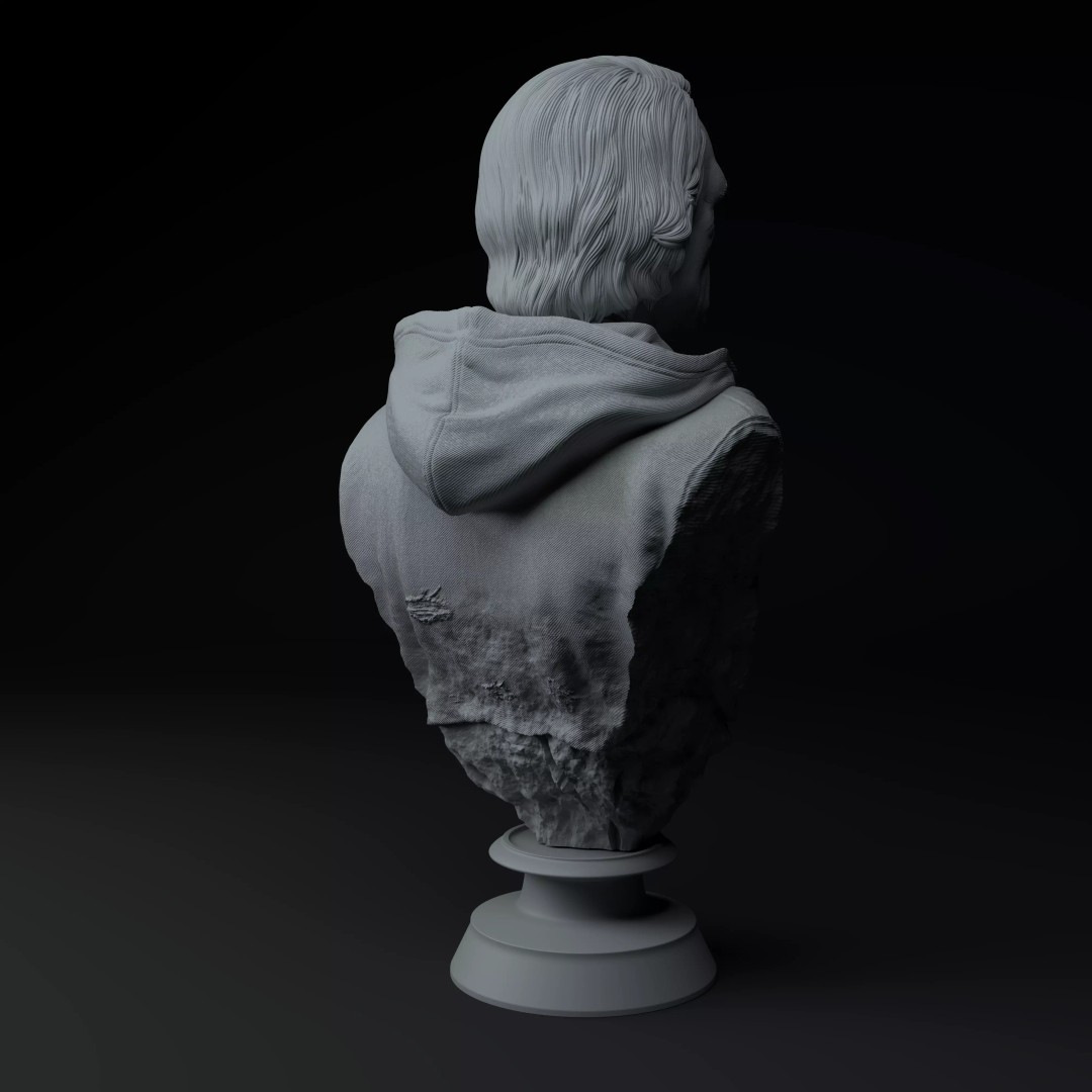 Joker Joaquin Phoenix 3D Model – Premium Bust for Printing - View 7