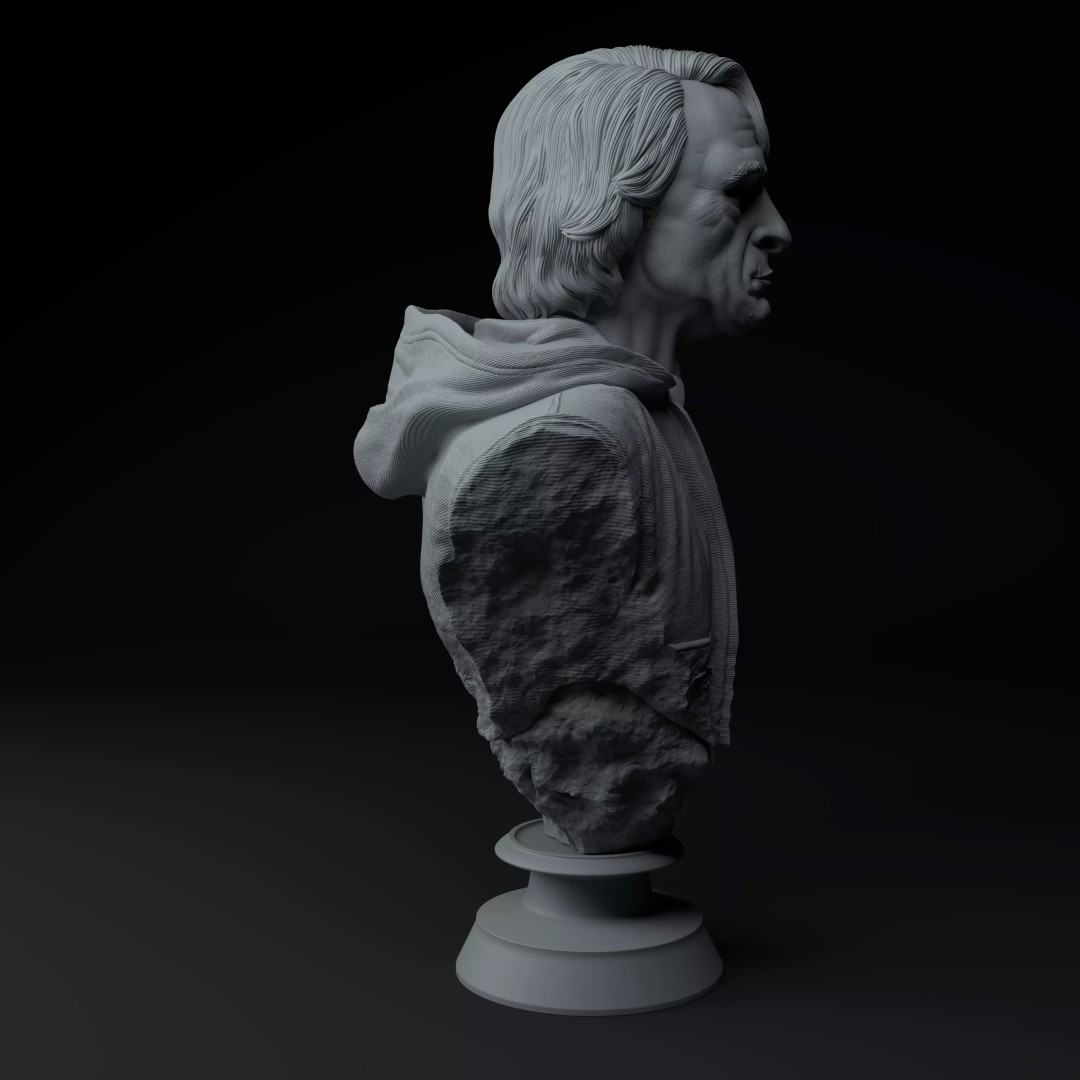 Joker Joaquin Phoenix 3D Model – Premium Bust for Printing - View 8