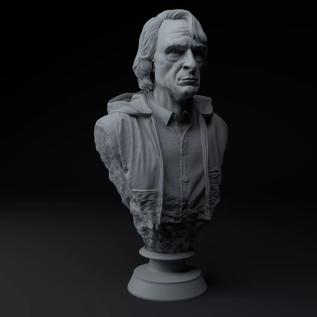 Joker Joaquin Phoenix 3D Model – Premium Bust for Printing - View 9