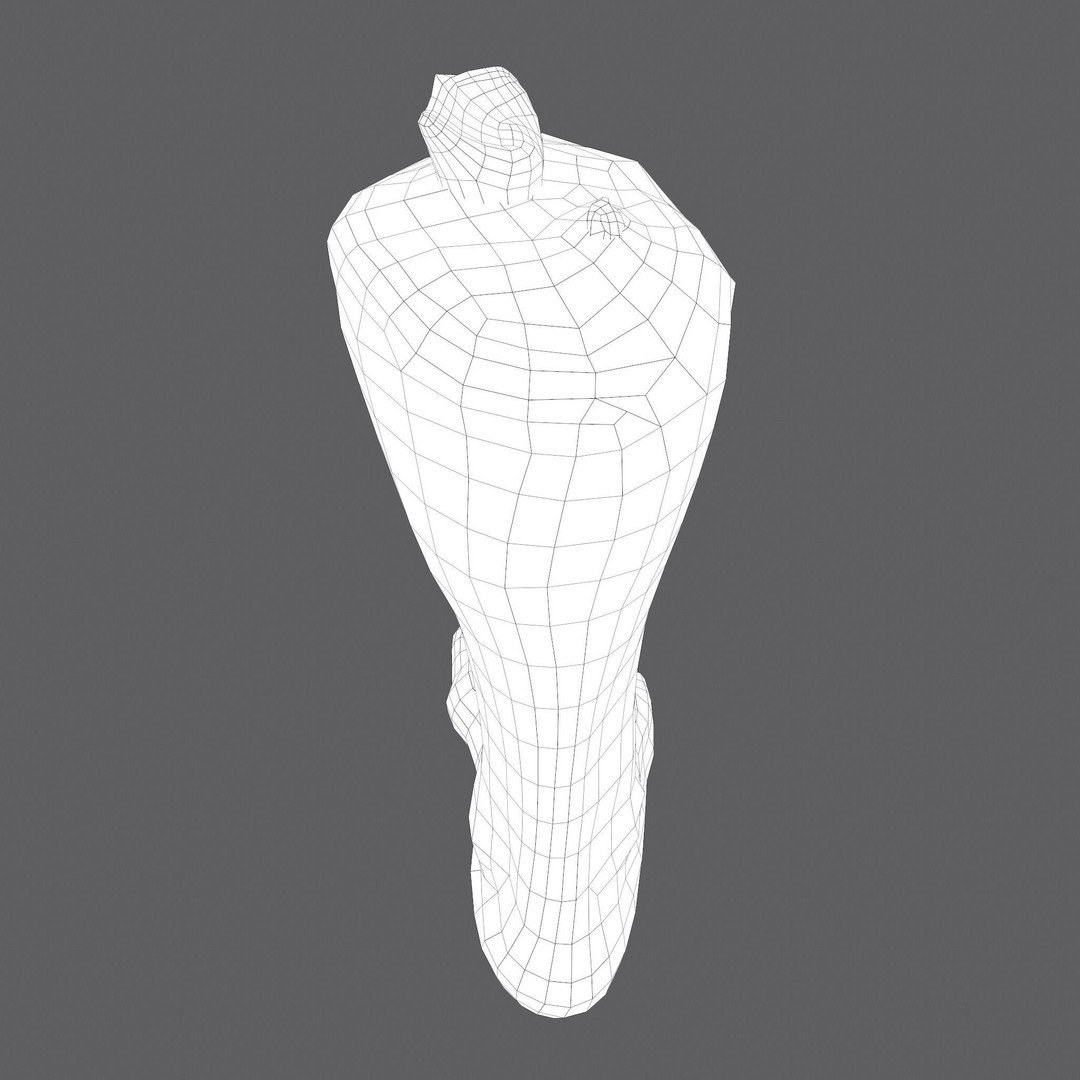 Severed Leg 3D Model – Low Poly PBR Horror Asset, FBX