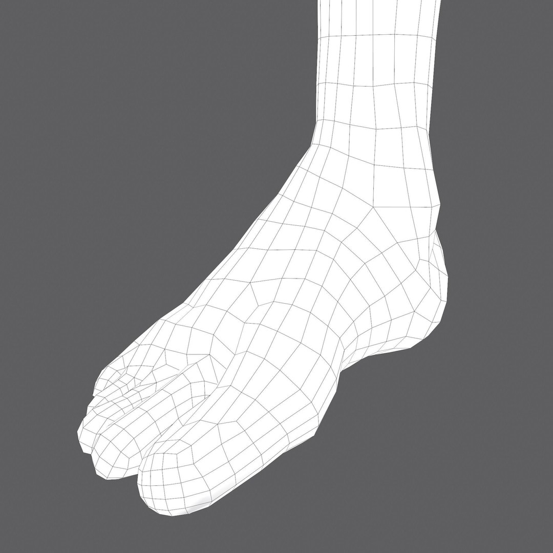 Severed Leg 3D Model – Low Poly PBR Horror Asset, FBX - View 51