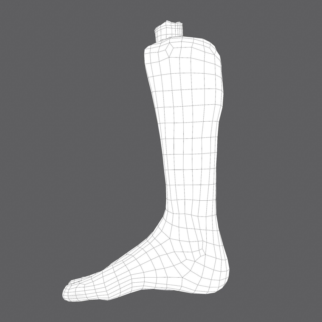 Severed Leg 3D Model – Low Poly PBR Horror Asset, FBX - View 57