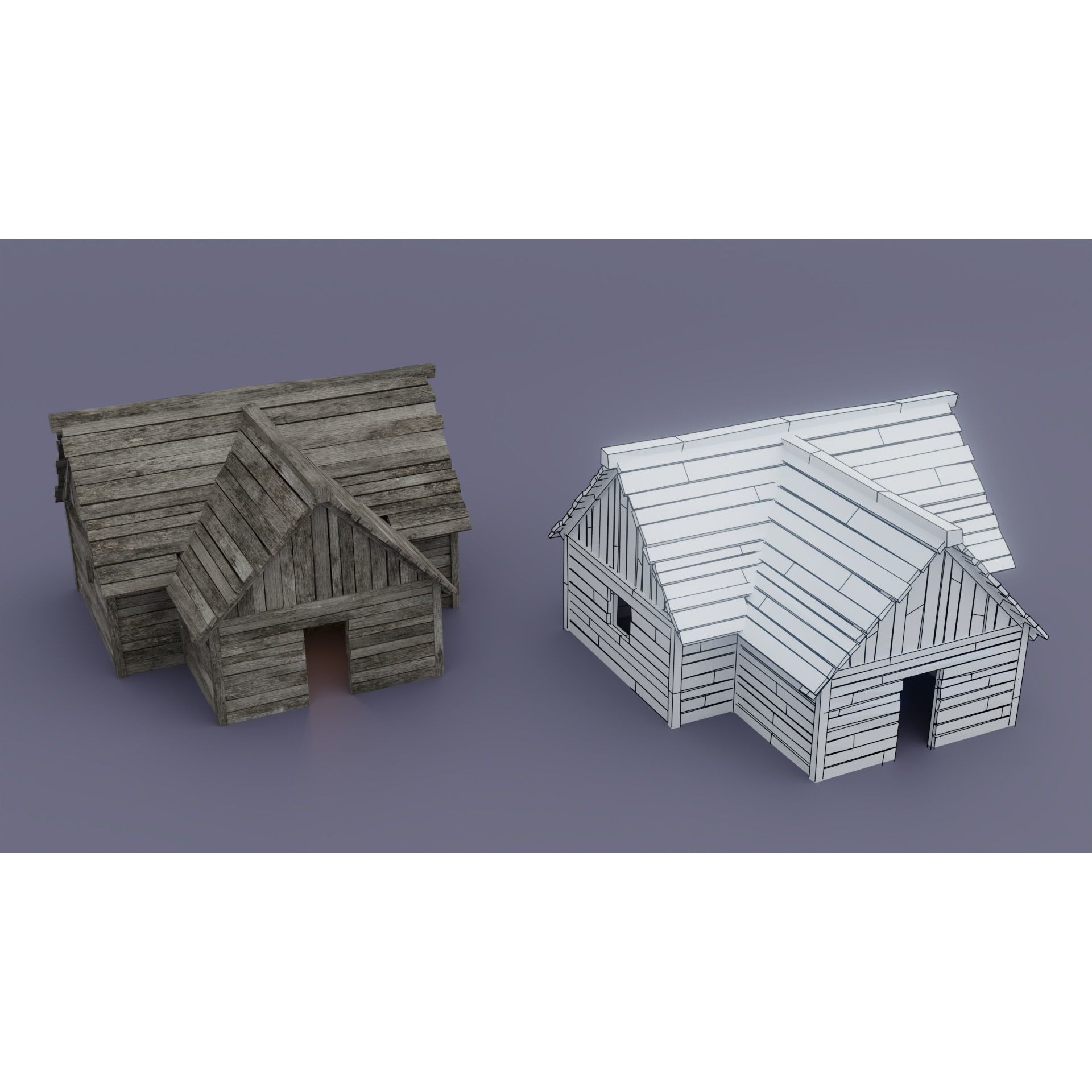 Pirate Town - Low-Poly Game-Ready 3D Model - View 13
