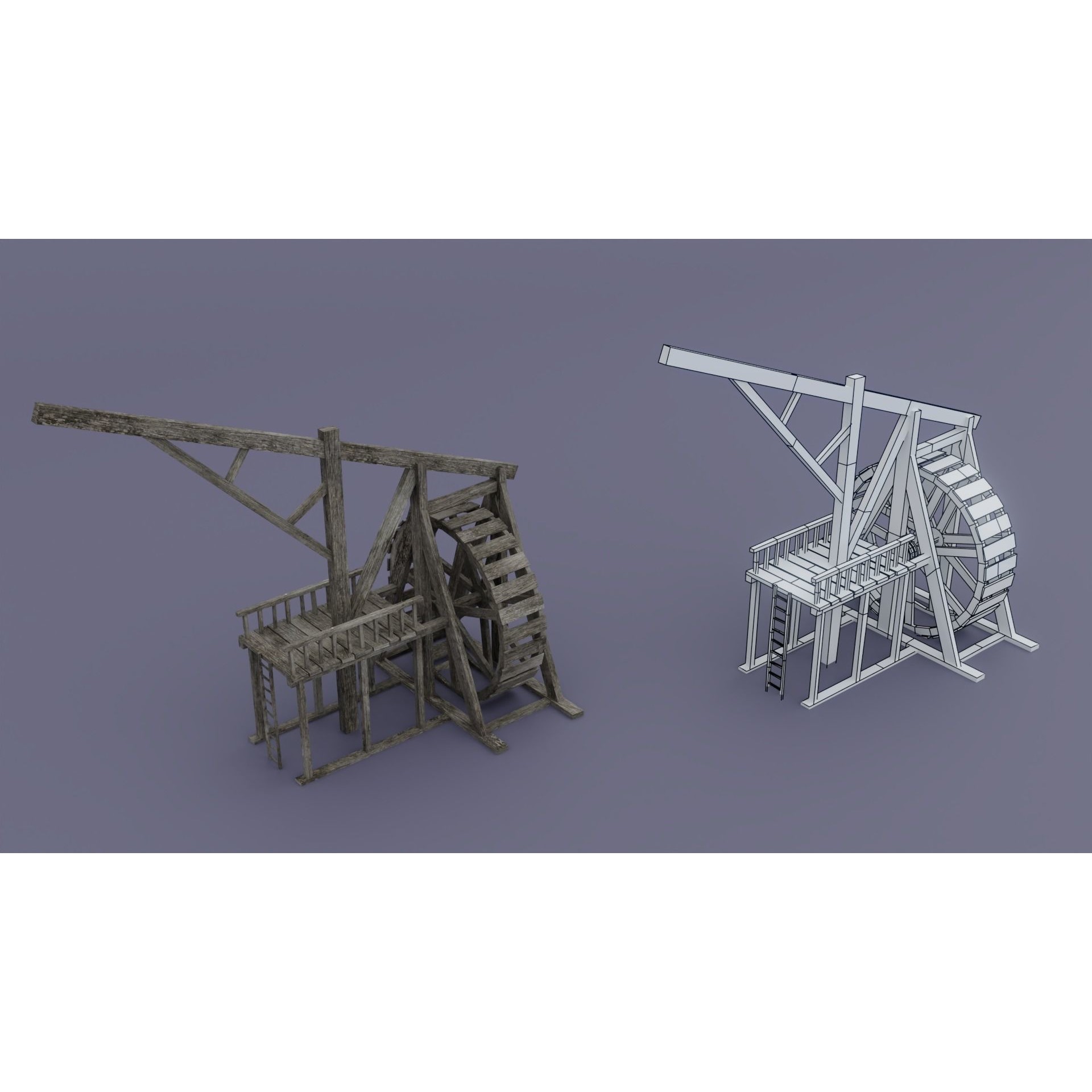 Pirate Town - Low-Poly Game-Ready 3D Model - View 16