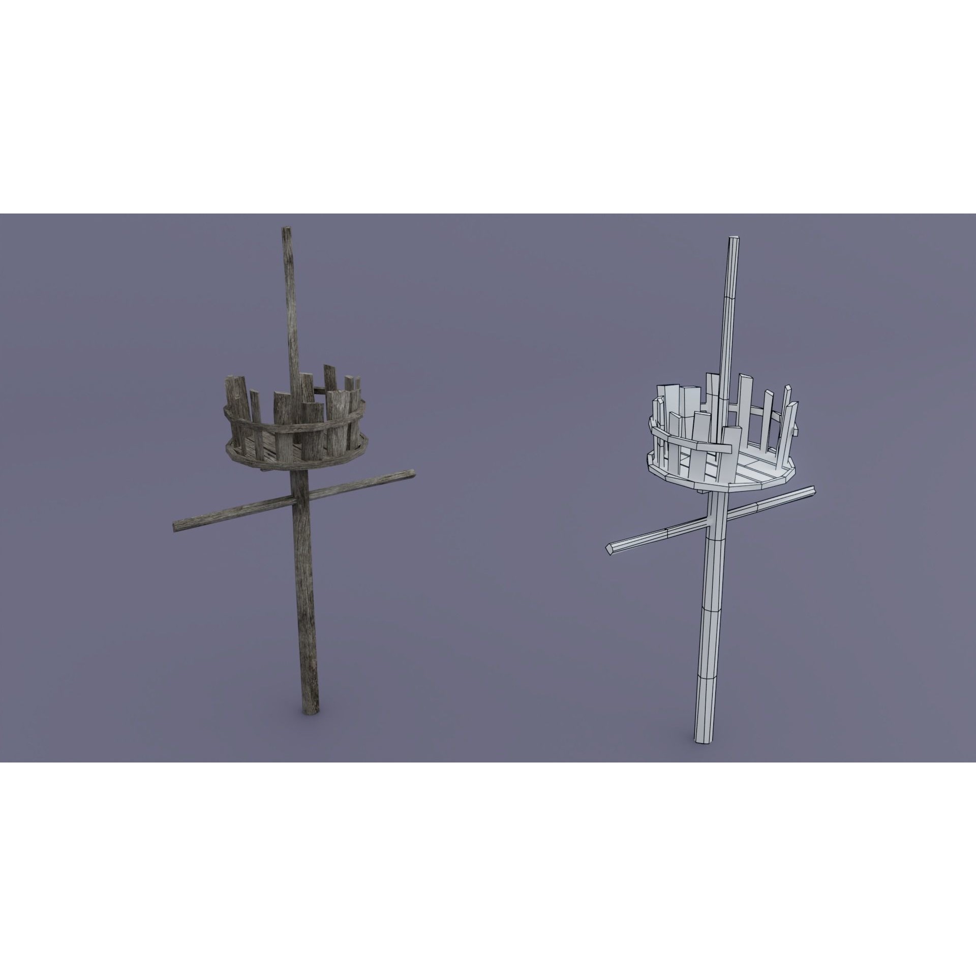 Pirate Town - Low-Poly Game-Ready 3D Model - View 17