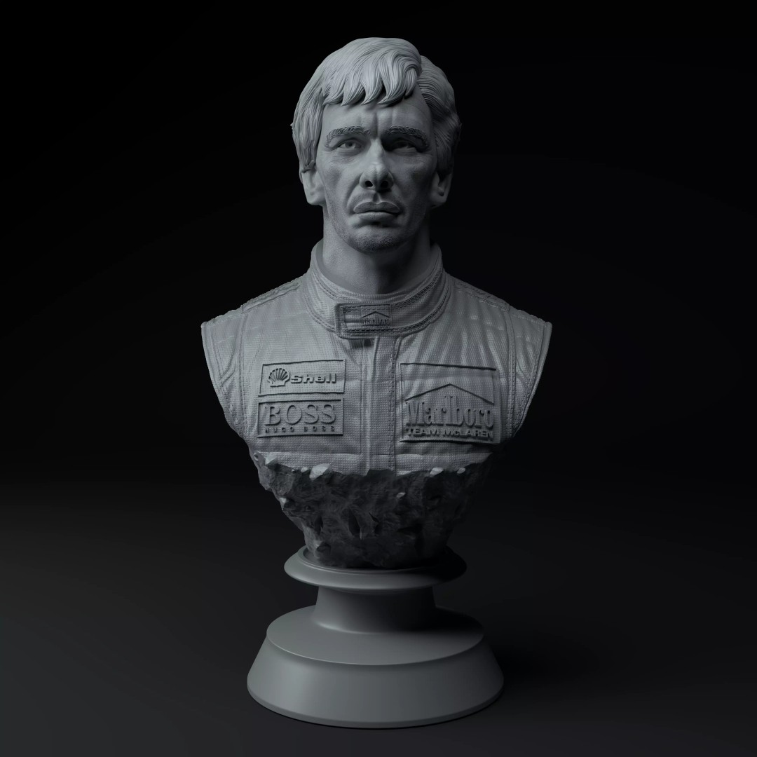 Ayrton Senna Diorama 3D Model – High Detail Collectible, STL - View 4