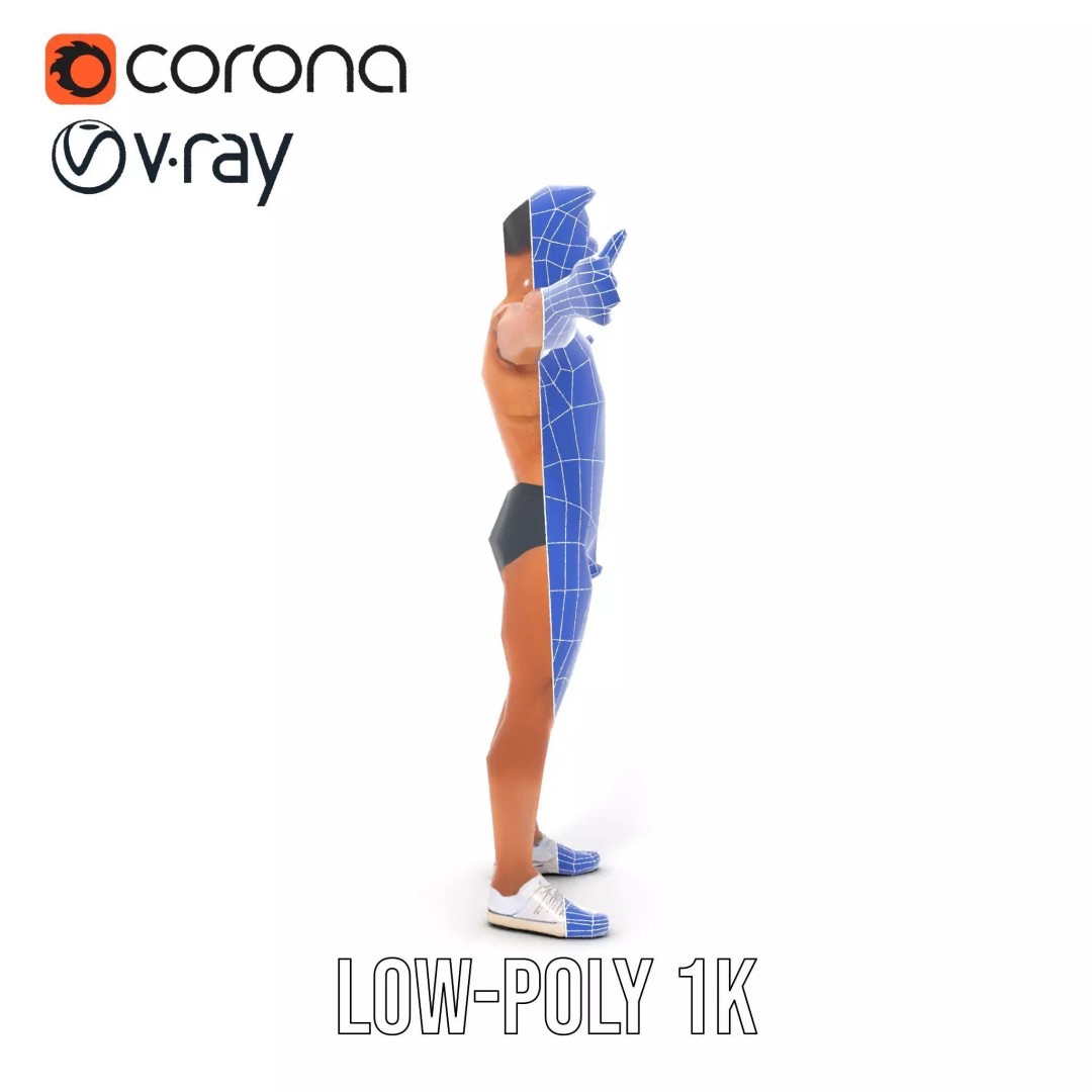 Muscular Human Anatomy 3D Model – Low Poly Educational Asset, FBX - View 26