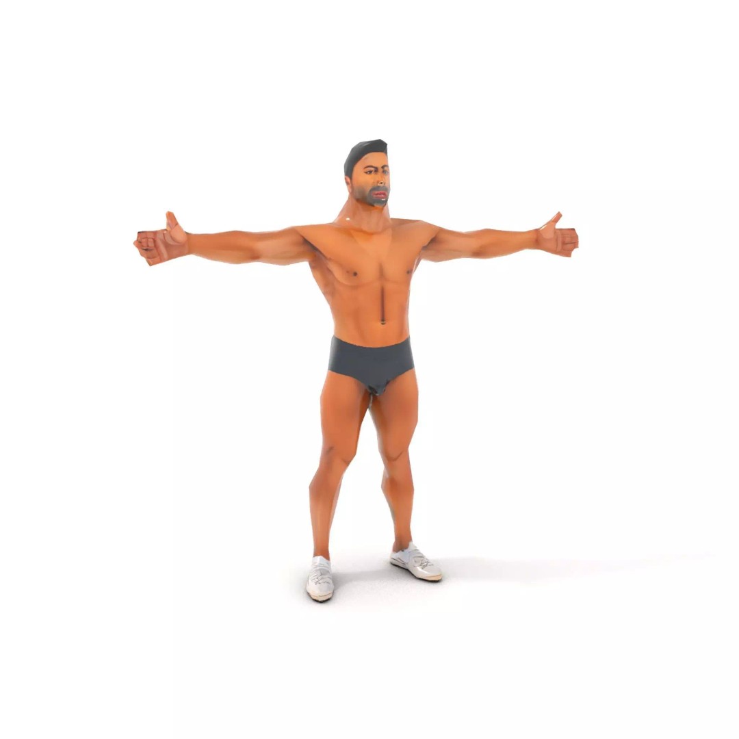 Muscular Human Anatomy 3D Model – Low Poly Educational Asset, FBX - View 9