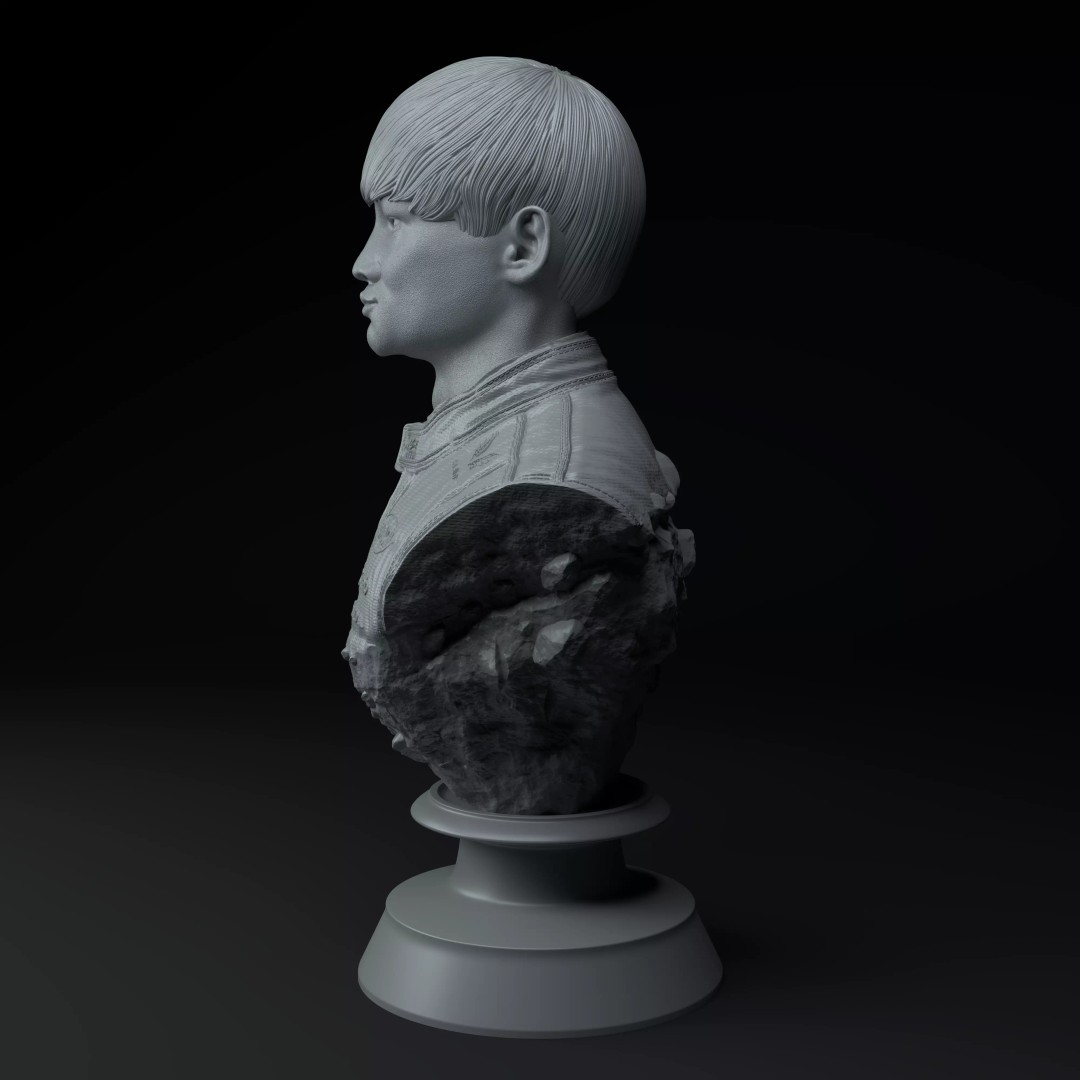 Yuki Tsunoda 3D Model – Premium Bust for 3D Printing, STL - View 4