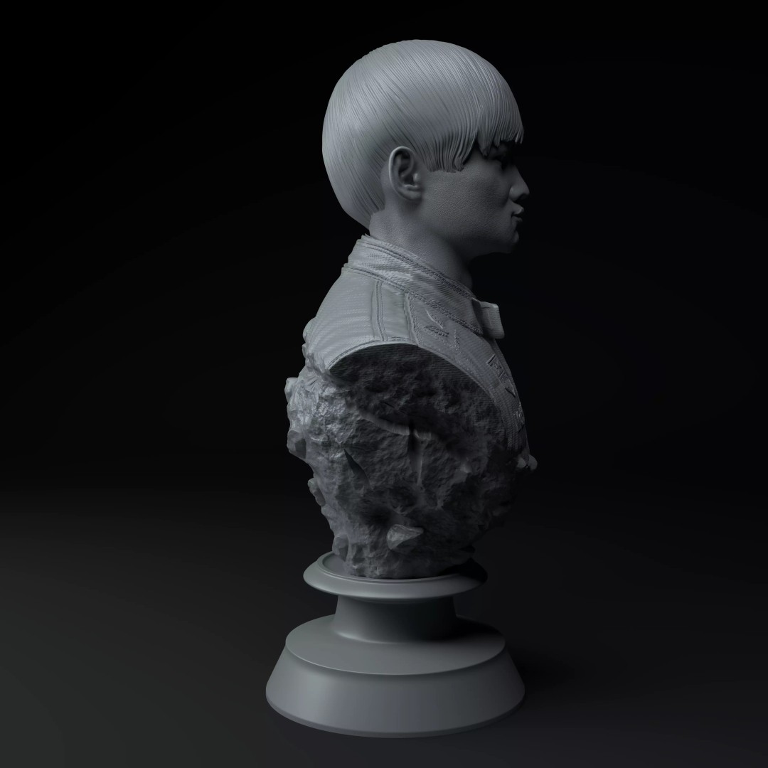 Yuki Tsunoda 3D Model – Premium Bust for 3D Printing, STL - View 8