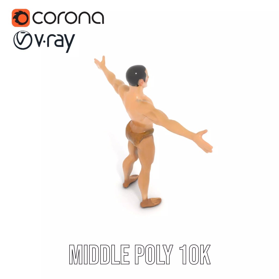 Realistic Male Anatomy 3D Model – Low Poly & Game Ready for Education - View 13