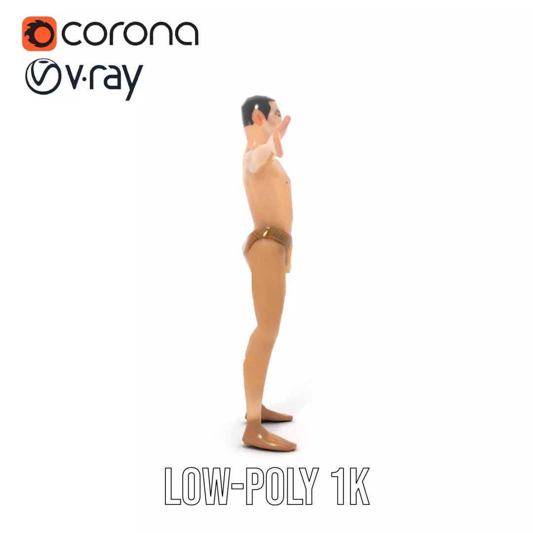 Realistic Male Anatomy 3D Model – Low Poly & Game Ready for Education - View 14