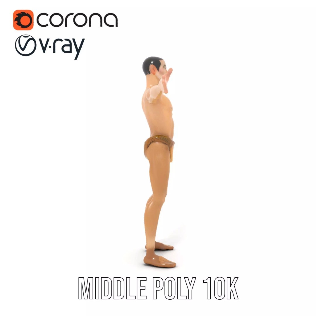 Realistic Male Anatomy 3D Model – Low Poly & Game Ready for Education - View 15