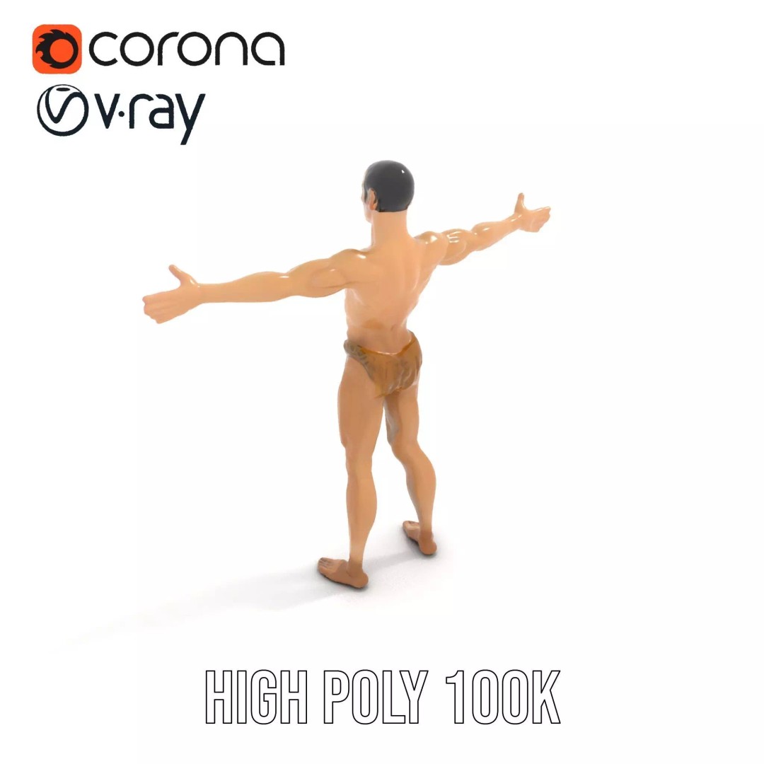 Realistic Male Anatomy 3D Model – Low Poly & Game Ready for Education - View 17