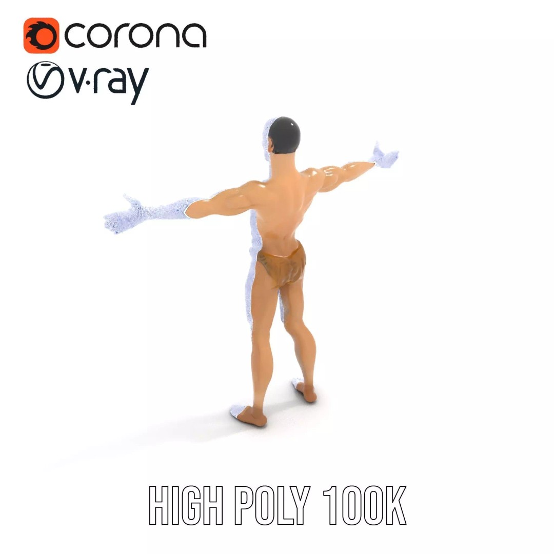 Realistic Male Anatomy 3D Model – Low Poly & Game Ready for Education - View 20