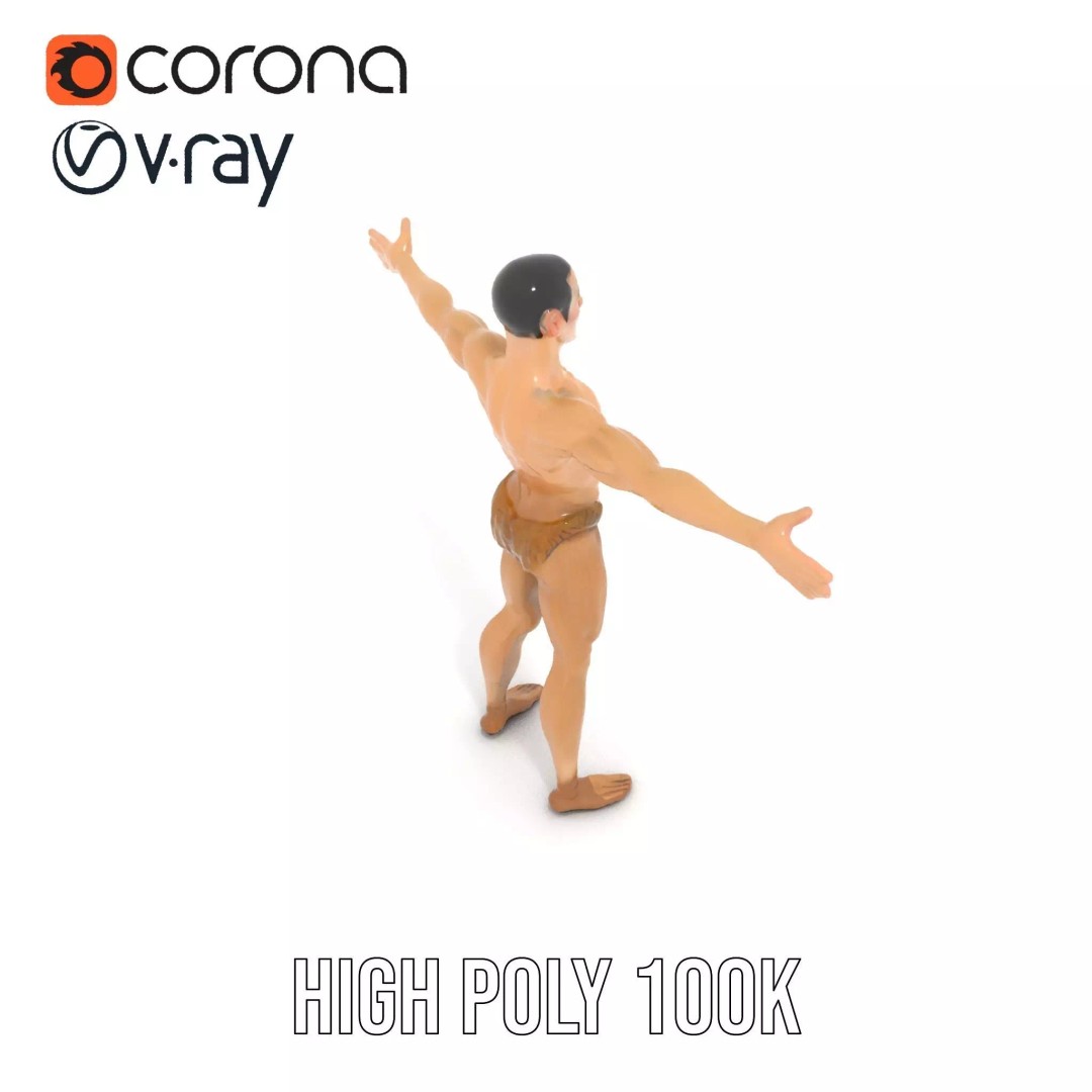 Realistic Male Anatomy 3D Model – Low Poly & Game Ready for Education - View 32