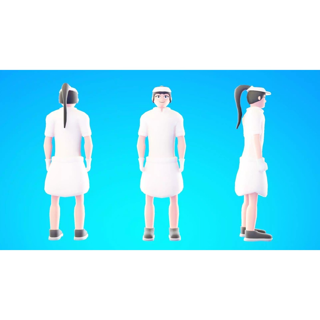 Casual Character Pack 3D Model – Low Poly Rigged NPCs, FBX - View 18