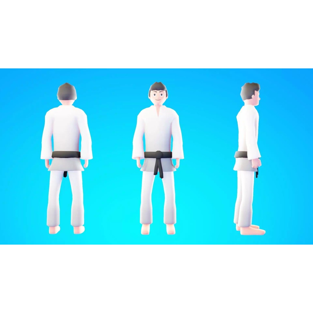 Casual Character Pack 3D Model – Low Poly Rigged NPCs, FBX - View 28