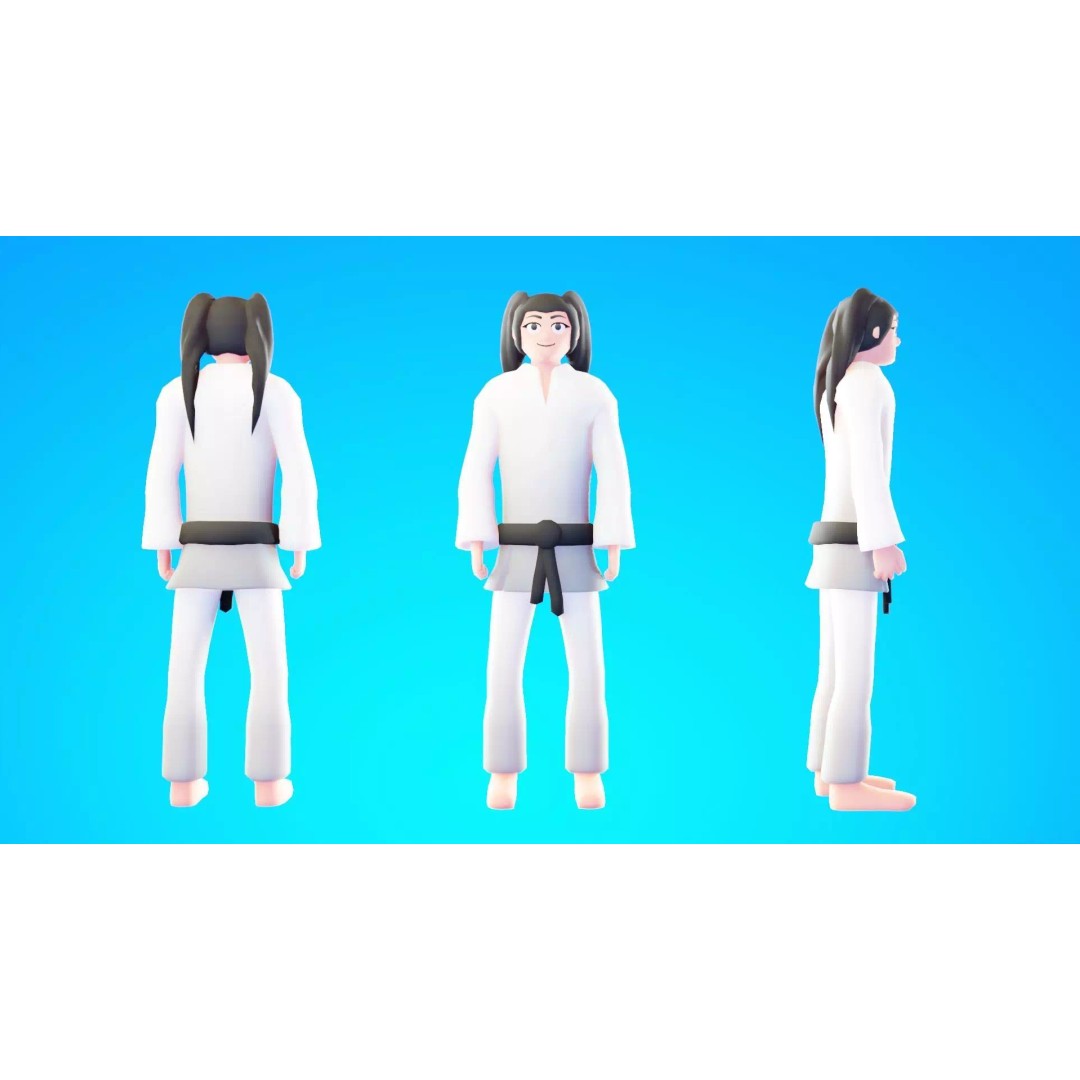 Casual Character Pack 3D Model – Low Poly Rigged NPCs, FBX - View 4