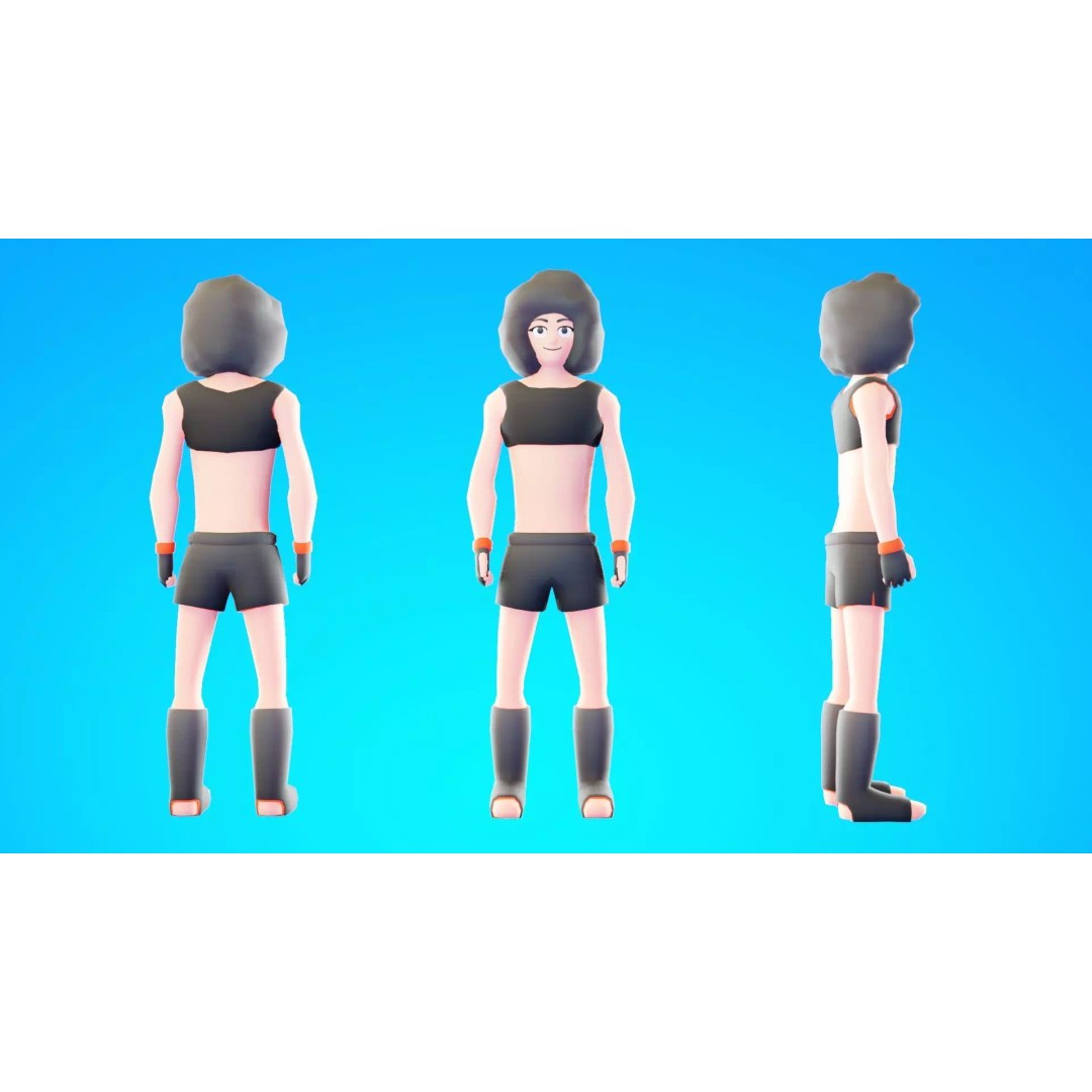 Casual Character Pack 3D Model – Low Poly Rigged NPCs, FBX - View 8
