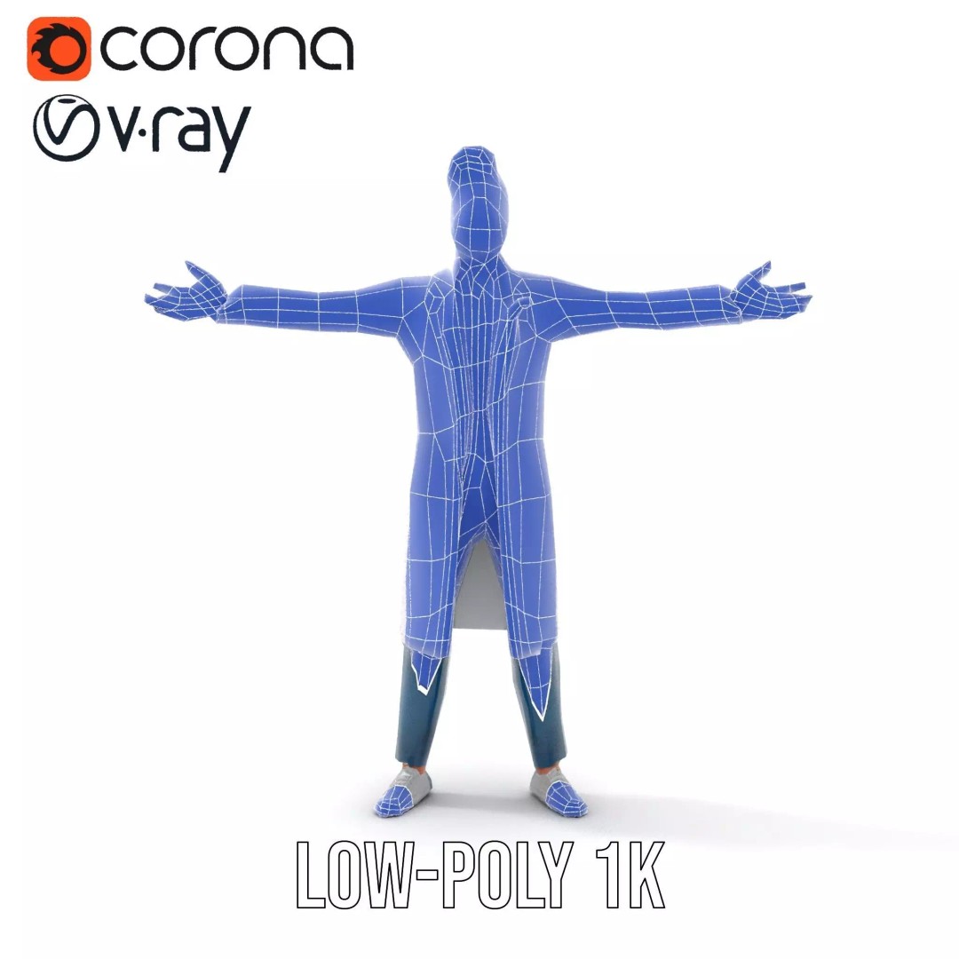 Doctor Character 3D Model – Professional Low-Poly Asset for Animation - View 31