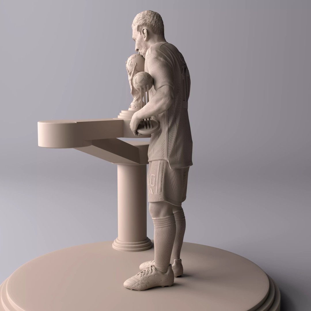 Lionel Messi 3D Model – Premium Statue Collectible, FBX & OBJ - View 9