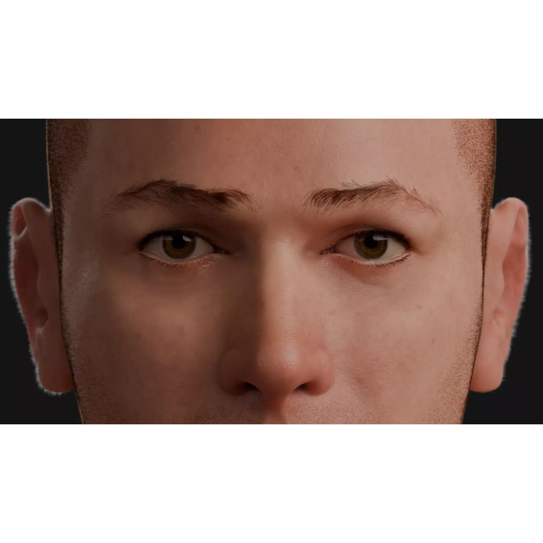 Male Human Body 3D Model – Anatomical Base Mesh for Medical Visualization - View 5