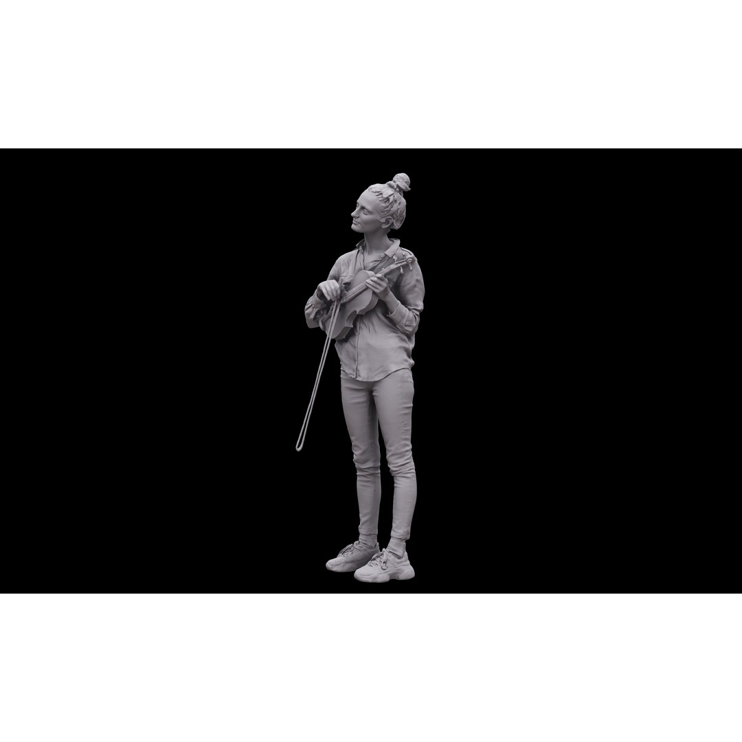 Waja Violin 3D Model – High Poly OBJ, 8K Textures, Game Asset - View 10