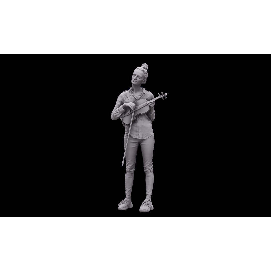 Waja Violin 3D Model – High Poly OBJ, 8K Textures, Game Asset - View 11
