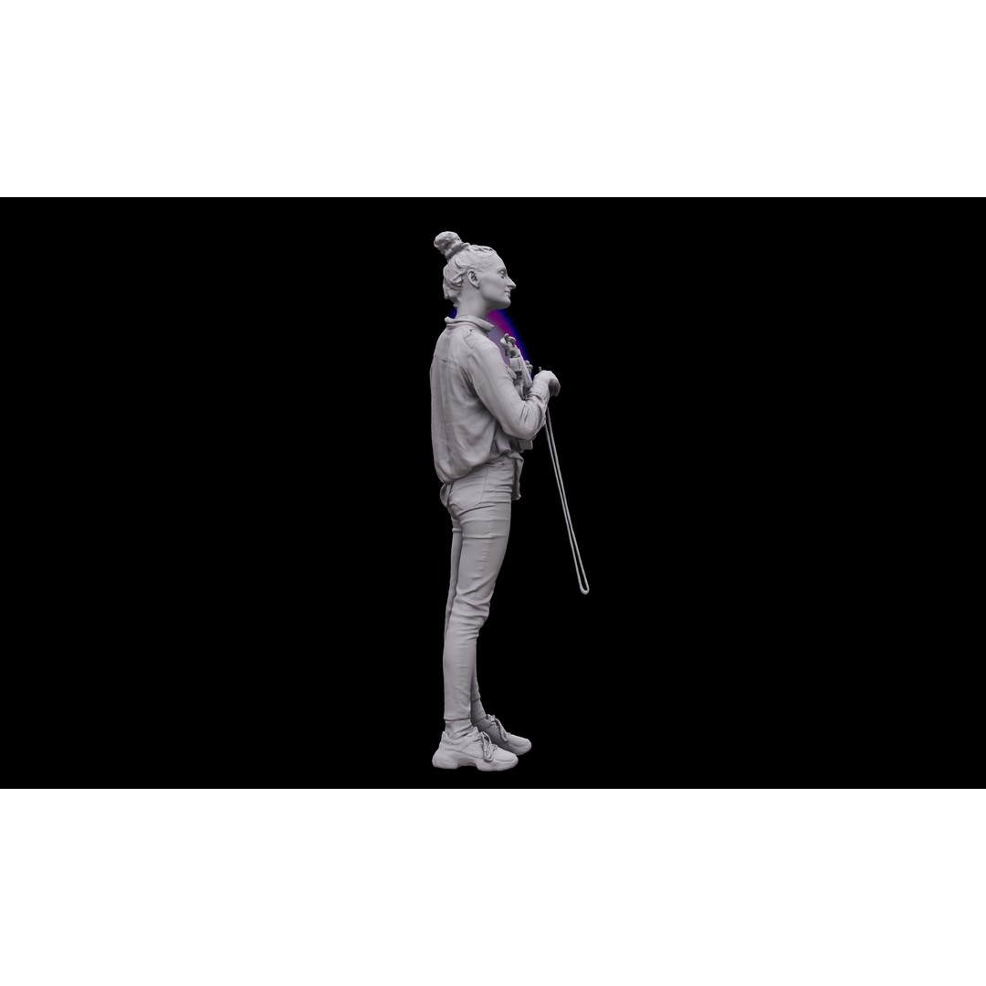 Waja Violin 3D Model – High Poly OBJ, 8K Textures, Game Asset - View 14