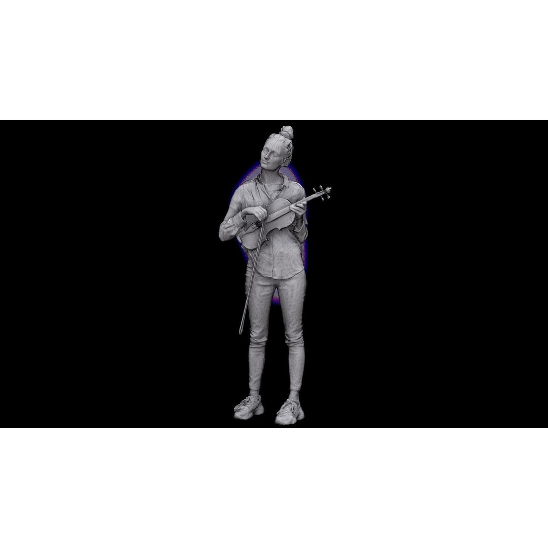 Waja Violin 3D Model – High Poly OBJ, 8K Textures, Game Asset - View 16