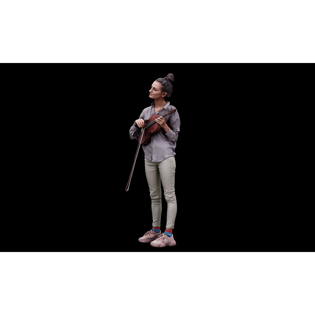 Waja Violin 3D Model – High Poly OBJ, 8K Textures, Game Asset - View 4
