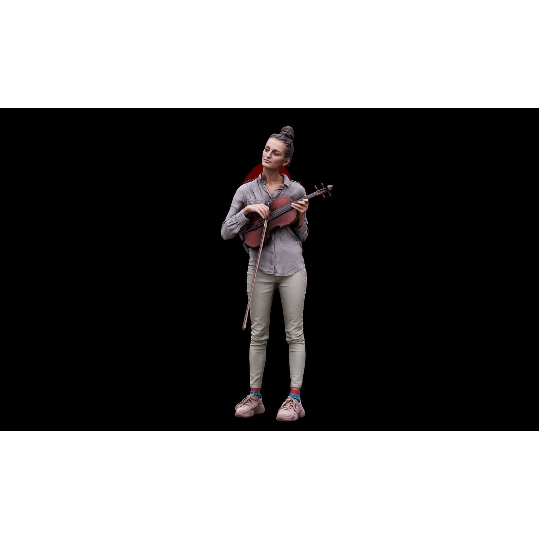Waja Violin 3D Model – High Poly OBJ, 8K Textures, Game Asset - View 5