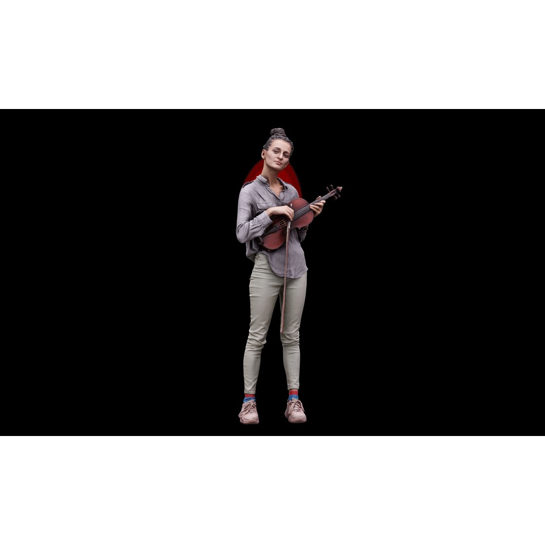 Waja Violin 3D Model – High Poly OBJ, 8K Textures, Game Asset - View 6