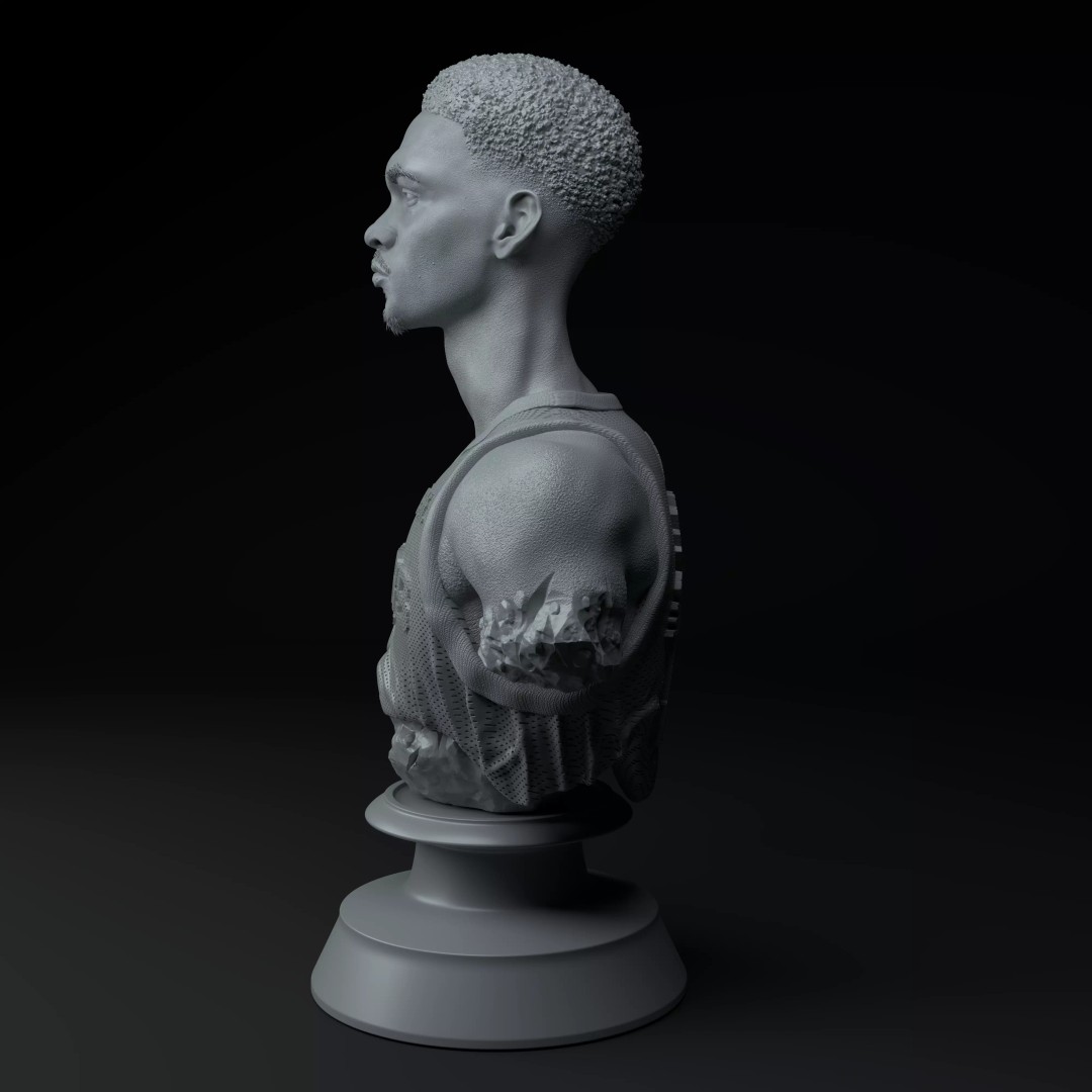 Victor Wembanyama 3D Model – Premium Bust for 3D Printing, STL - View 4