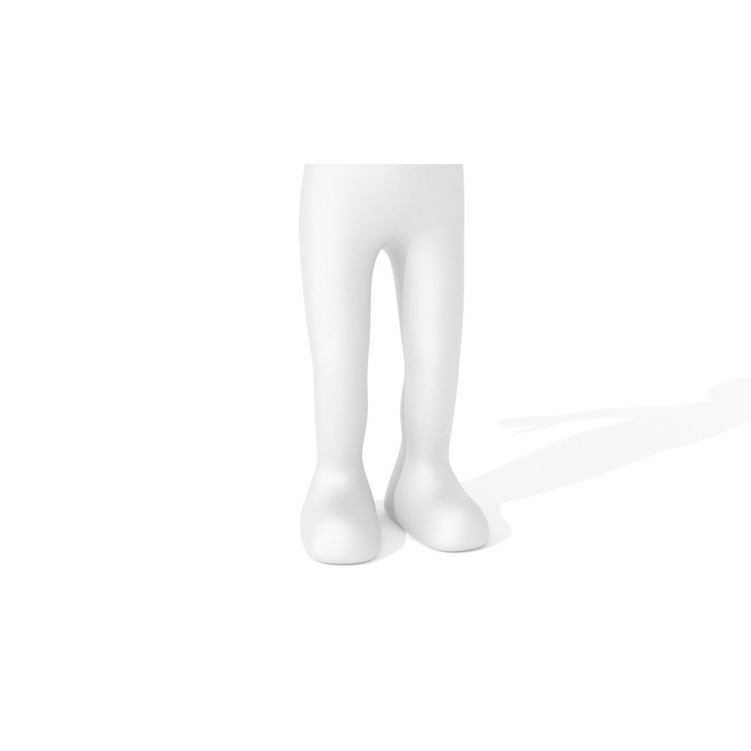 Stickman Character 3D Model – Fully Rigged Low-Poly Animation Asset, FBX - View 7
