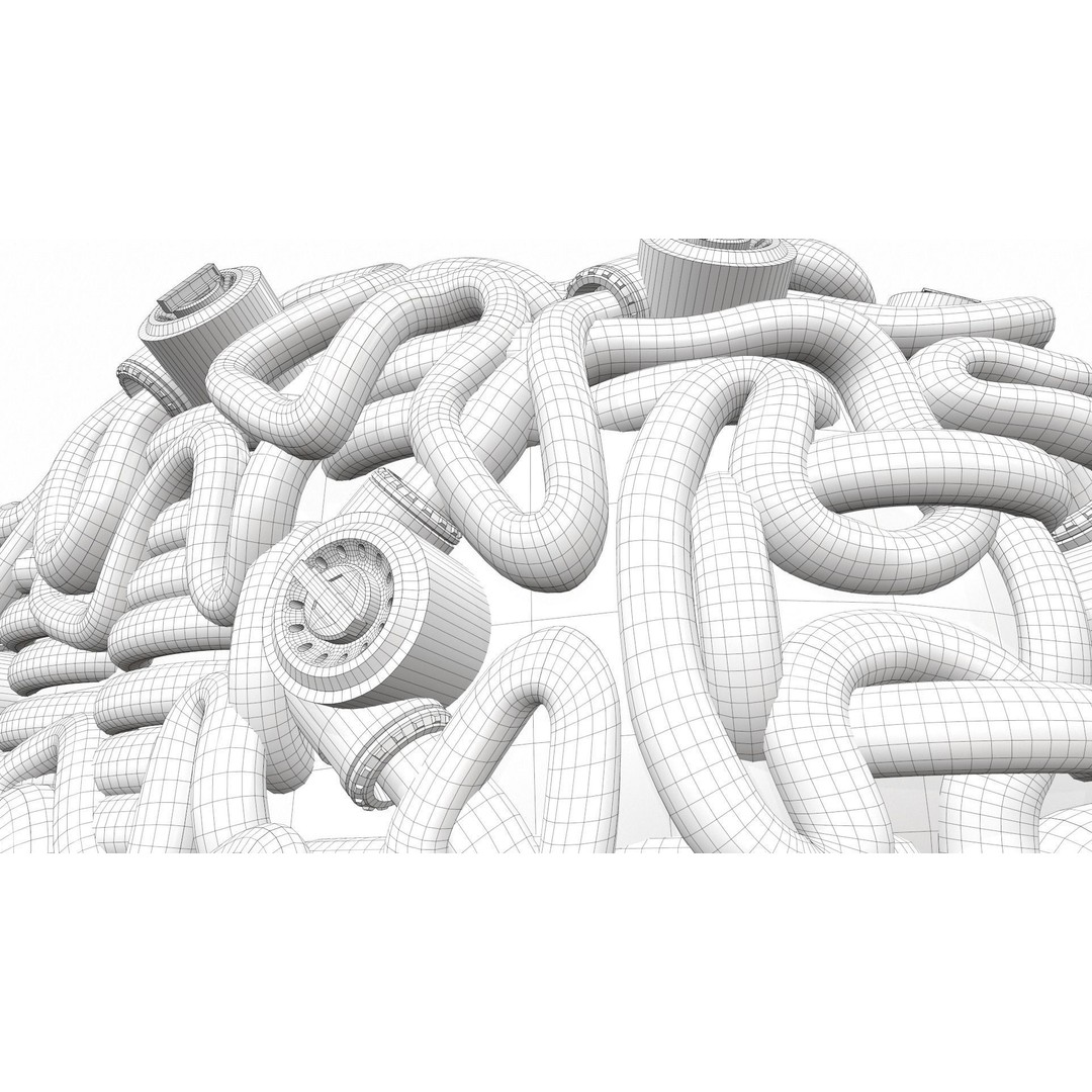 Artificial Brain 3D Model – High Poly PBR Asset for Interior Visualization