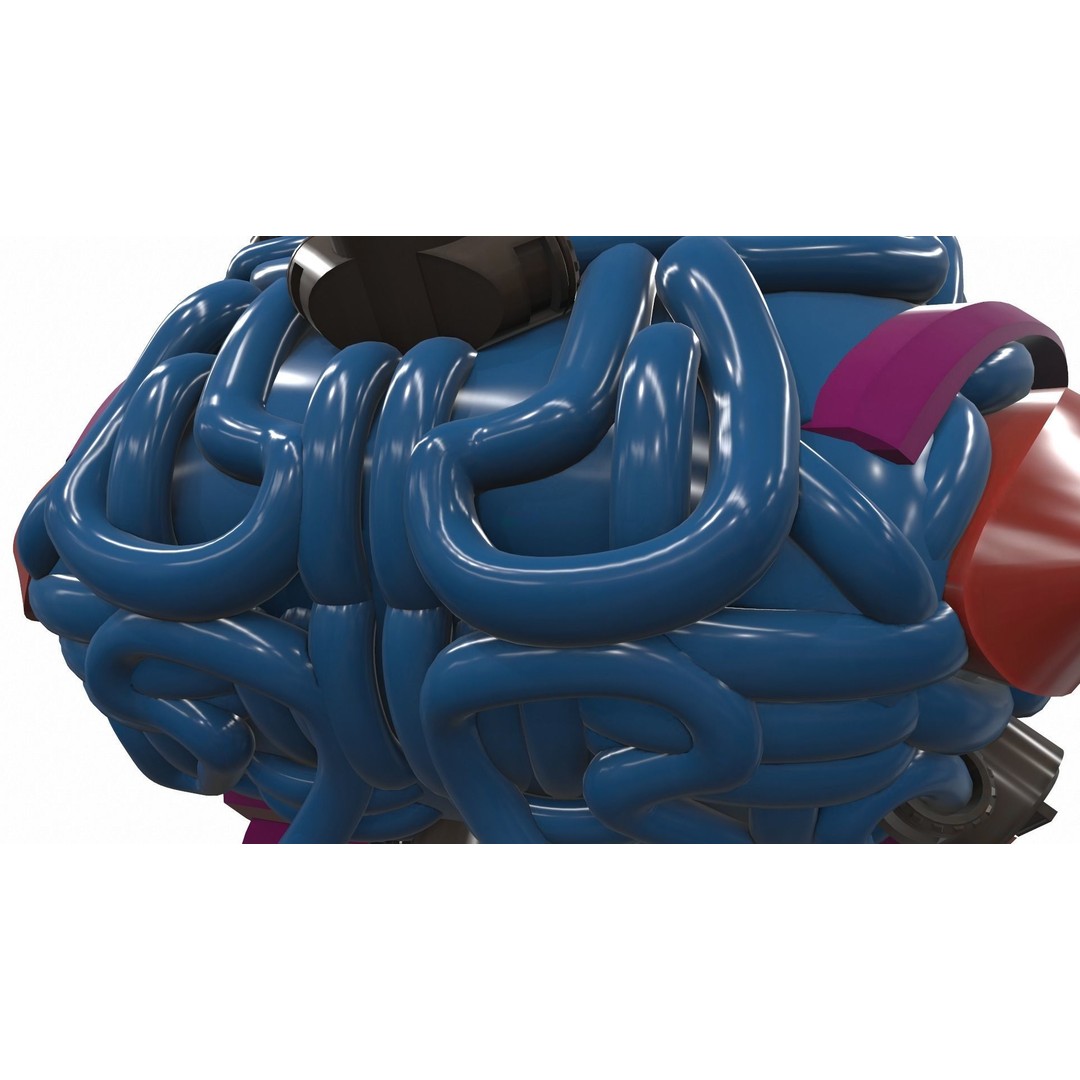 Artificial Brain 3D Model – High Poly PBR Asset for Interior Visualization - View 16