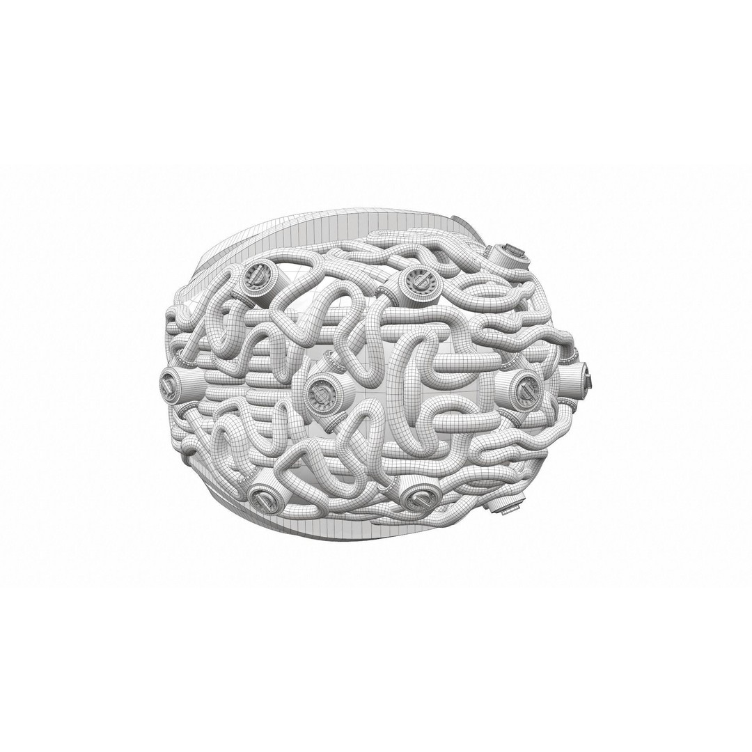 Artificial Brain 3D Model – High Poly PBR Asset for Interior Visualization - View 27