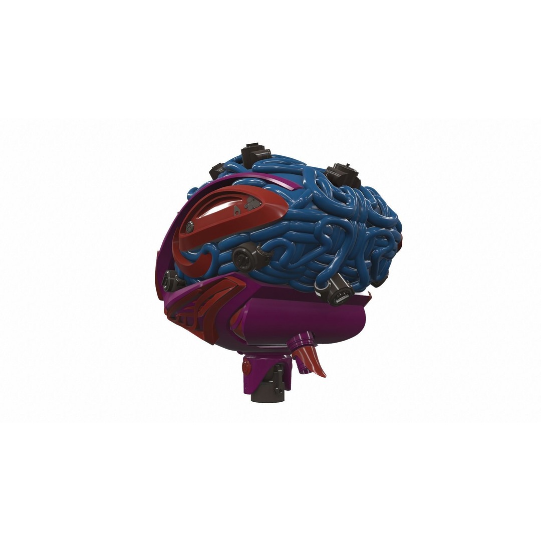 Artificial Brain 3D Model – High Poly PBR Asset for Interior Visualization - View 4