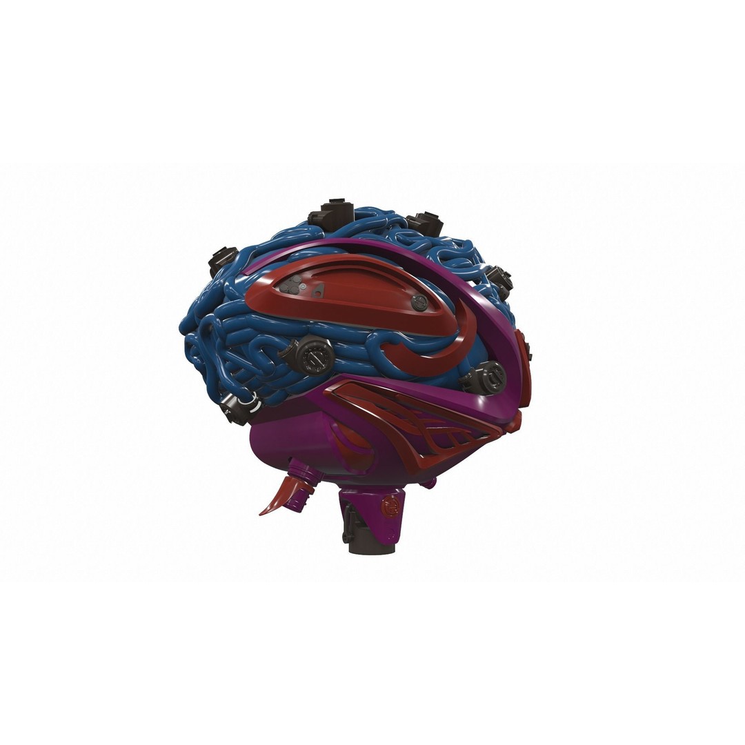 Artificial Brain 3D Model – High Poly PBR Asset for Interior Visualization - View 6