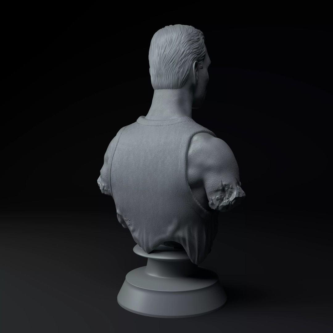 Freddie Mercury 3D Model – Premium Bust Sculpture, STL Format - View 7