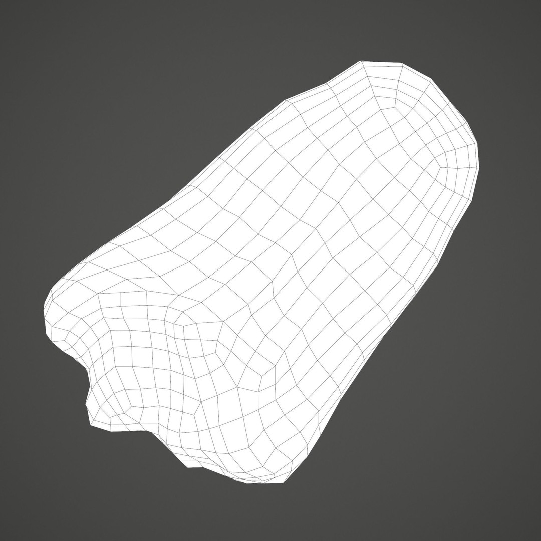 Severed Tongue 3D Model – Low Poly PBR Asset, FBX Format - View 31