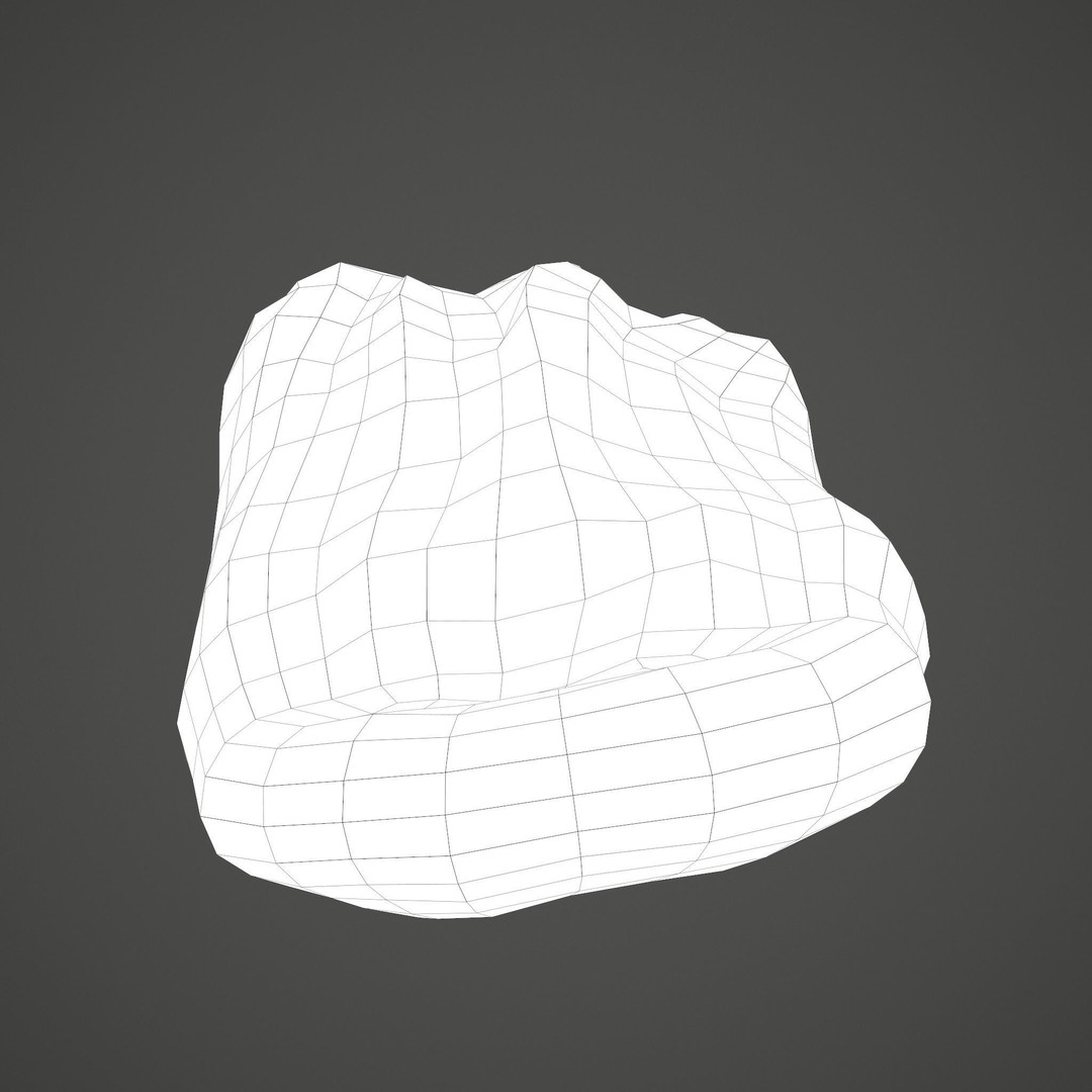 Severed Tongue 3D Model – Low Poly PBR Asset, FBX Format - View 34