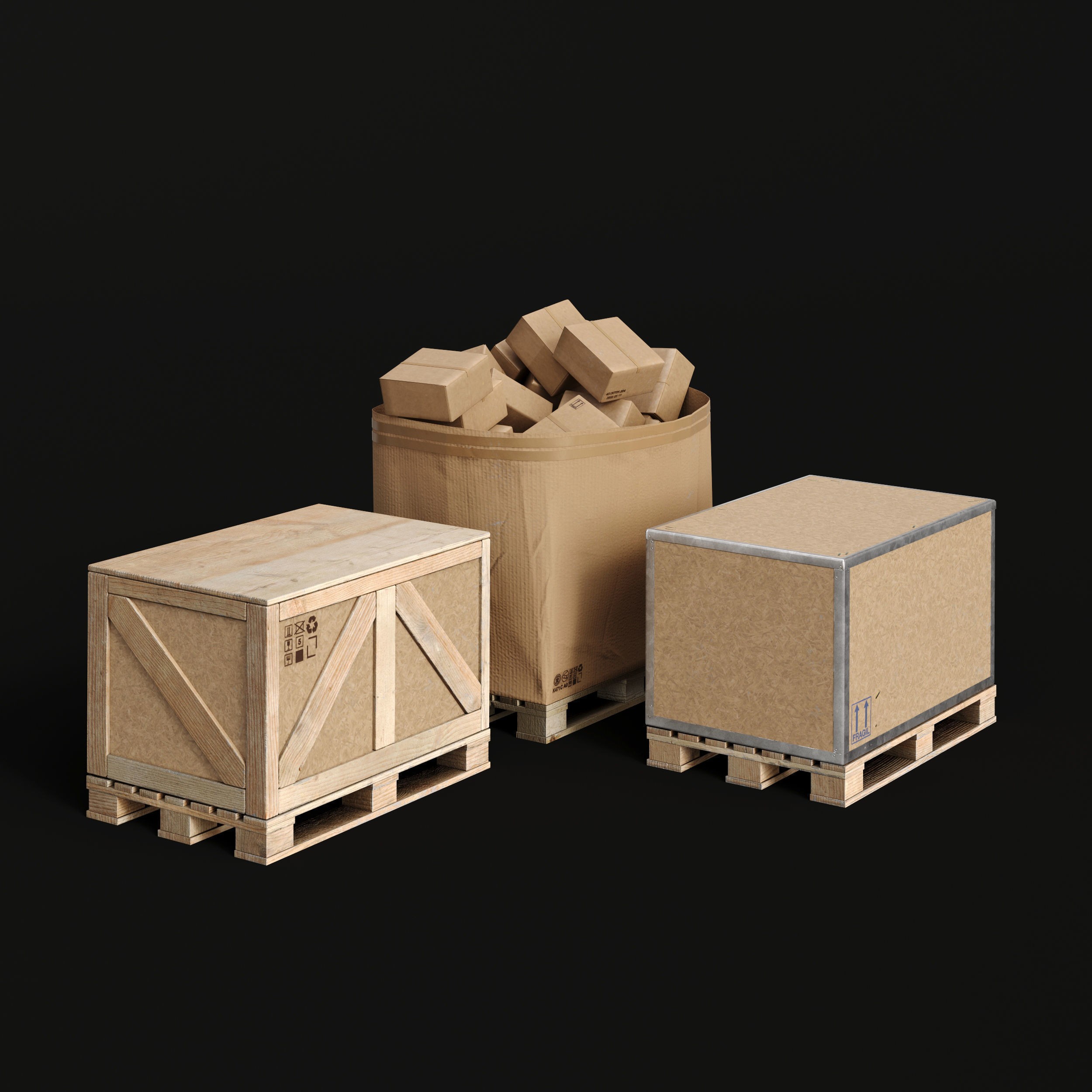 Factory and Warehouse Equipment - Game-Ready 3D Model - View 14