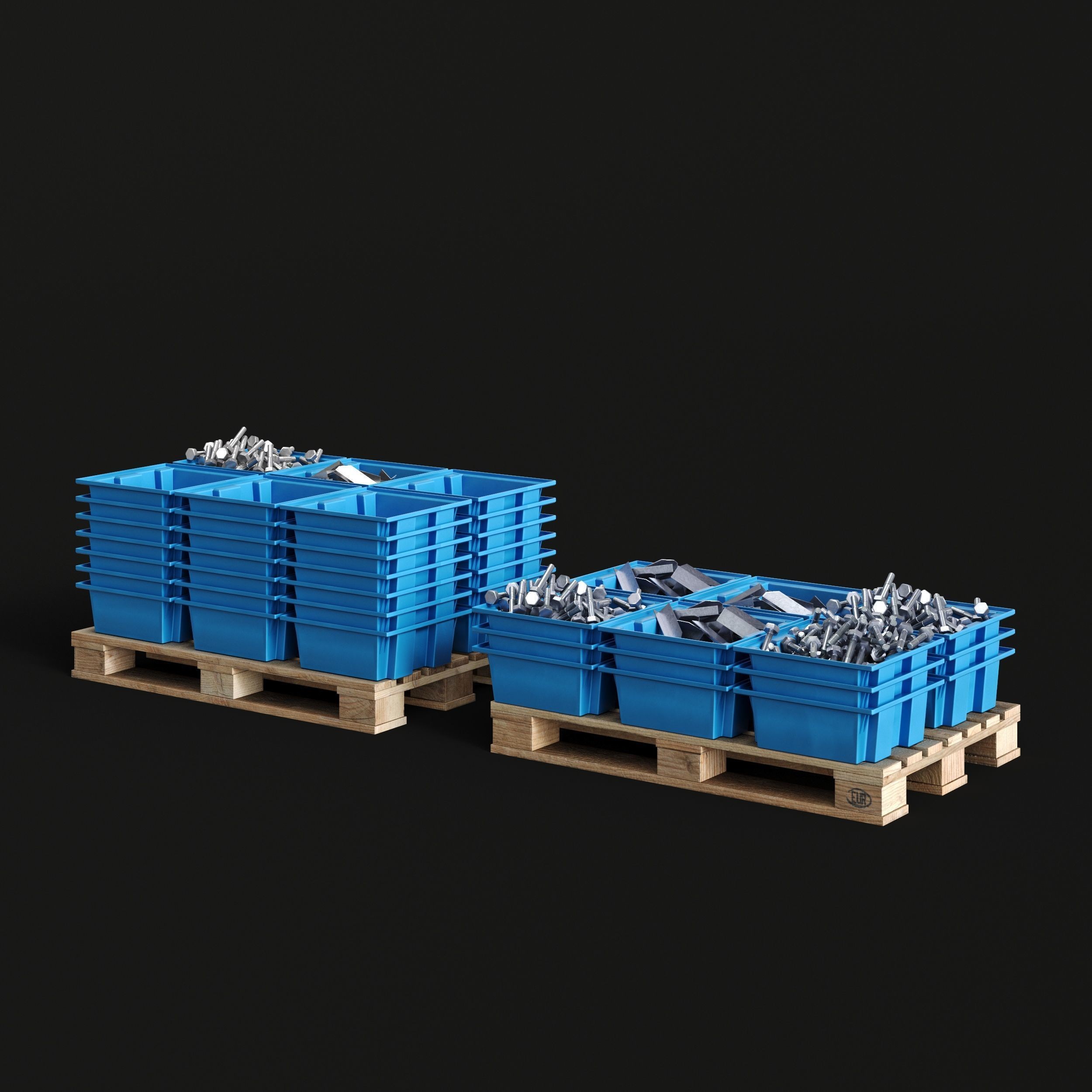 Factory and Warehouse Equipment - Game-Ready 3D Model - View 16