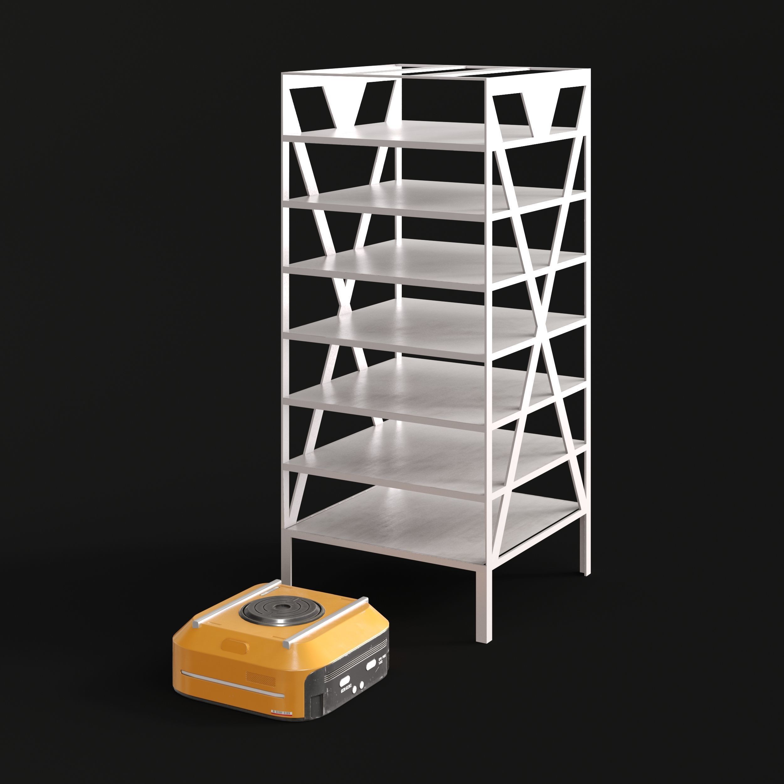 Factory and Warehouse Equipment - Game-Ready 3D Model - View 18