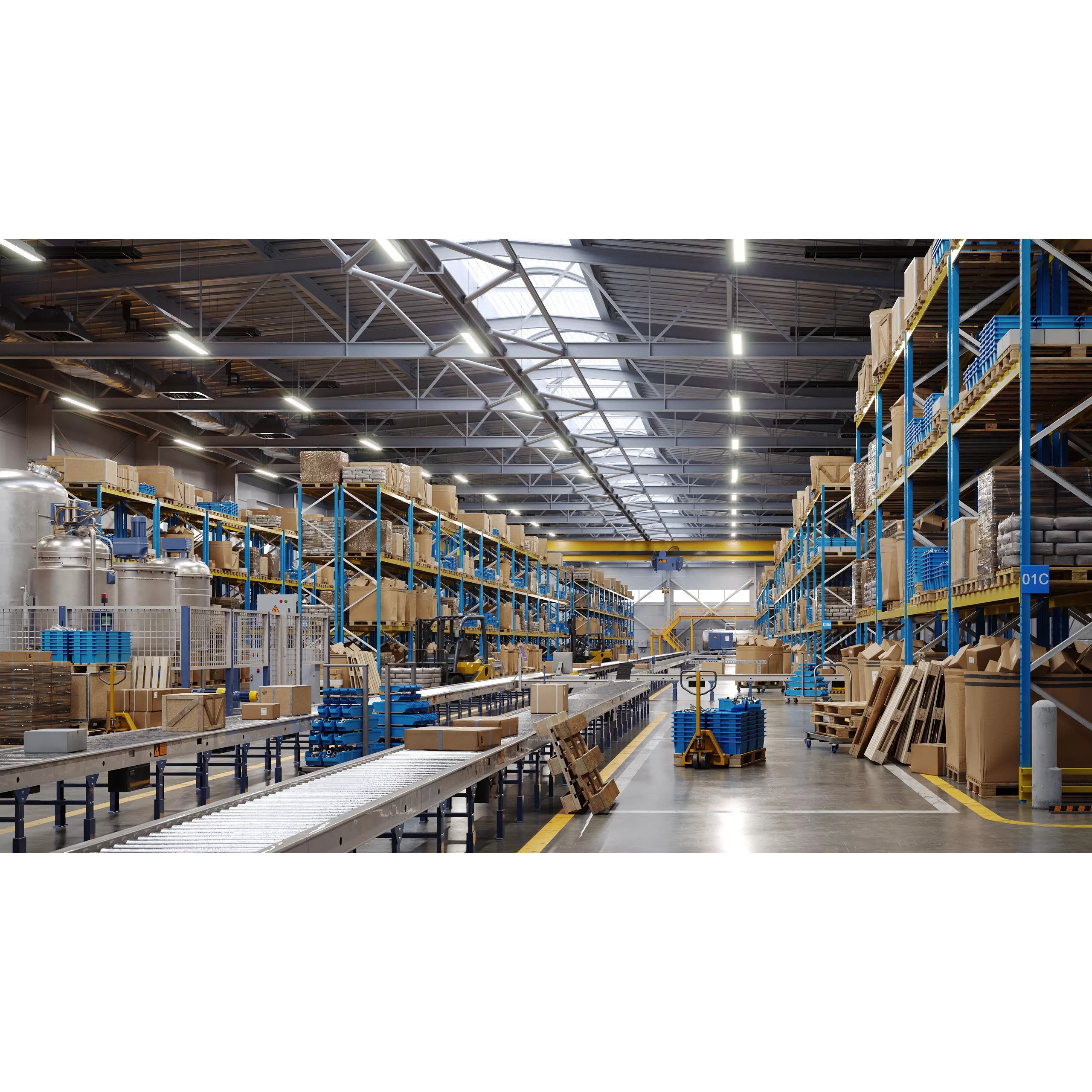 Factory and Warehouse Equipment - Game-Ready 3D Model - View 2
